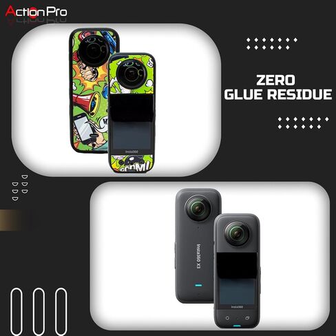 Insta 360 X3 Camera Waterproof Skin Compatible with Insta 360 X3 Action Camera (Black Magic) in Kuwait