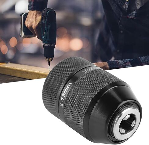 13mm Metal Drill Chuck Universal Replacement 1/2 Mount Self Locking Keyless Drill Chuck 3/8" Thread Drill Chuck Applicable to AC Electric drills in Saudi Arabia