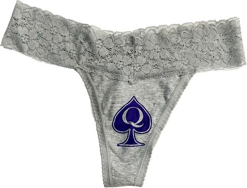 Queen of Spades Cotton and Lace Thong Panty QoS in Saudi Arabia
