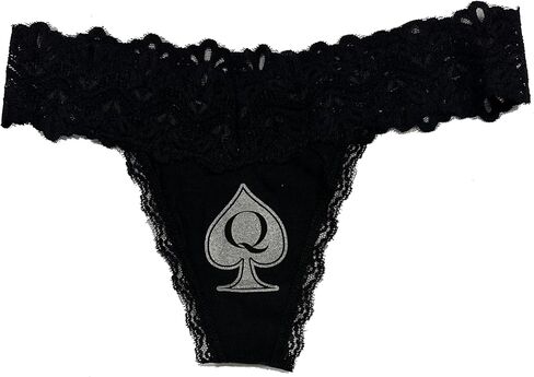 Queen of Spades Cotton and Lace Thong Panty QoS in Saudi Arabia