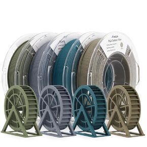 AMOLEN Glow in The Dark Multicolor Fast Change 3D Printer Filament 1.75mm, 5 Meter Green, Blue and Blue Purple Bundle, 1.75mm PLA Filament, 3D Glitter Printing Filament 200g X 4 Pack