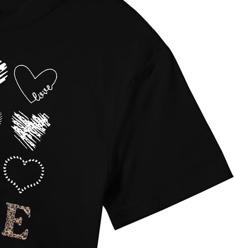 Valentine Day Shirt Women Leopard Love Heart Print T-Shirt Teachers Valentines Short Sleeve Tee Tops in Kuwait