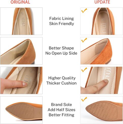 أحذية MUSSHOE المسطحة للنساء مريحة وسهلة الارتداء in Saudi Arabia