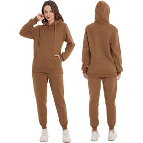 Two Piece Outfits Pullover Hoodie and Jogger Sweatpants Casual Sweatsuits Set for Unisex