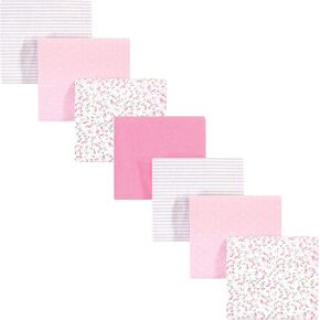 Hudson Baby Unisex Baby Cotton Flannel Receiving Blankets Bundle, Modern Botanical, One Size