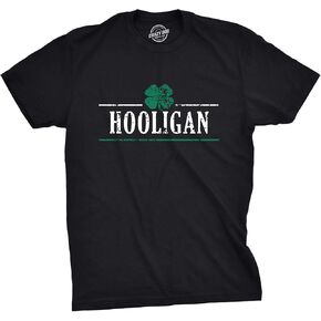 Mens I Clover Shenanigans T Shirt Funny Irish Clover St Saint Patricks Day Tee