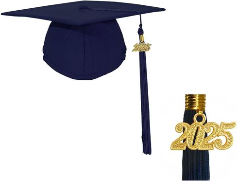 TOONRAIN Graduation Gown Cap Matte Graduation Costume Gown Tassel Set Graduation Clothes and Stole for High School & Bachelor in Kuwait