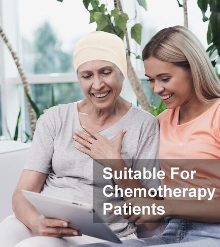 3 Pieces 100% Cotton Skull Caps beanie for Men Women Lightweigt night Cap Sleep Hats Breathable Helmet Liner in Kuwait