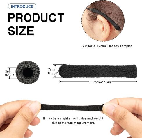 Eyeglasses Ear Cushions for Glasses Ear Cushion for Glasses Behind Ears Eye Glasses Ear Grippers Soft Knitting Cotton Eyeglasses Temple Tips Sleeve Glasses Arm Cushion Anti Slip in Kuwait