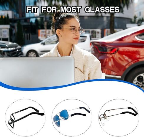 Eyeglasses Ear Cushions for Glasses Ear Cushion for Glasses Behind Ears Eye Glasses Ear Grippers Soft Knitting Cotton Eyeglasses Temple Tips Sleeve Glasses Arm Cushion Anti Slip in Kuwait