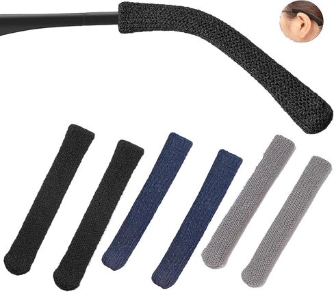 Eyeglasses Ear Cushions for Glasses Ear Cushion for Glasses Behind Ears Eye Glasses Ear Grippers Soft Knitting Cotton Eyeglasses Temple Tips Sleeve Glasses Arm Cushion Anti Slip in Kuwait