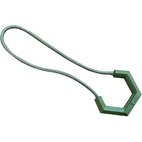 BJA U-Shaped Zipper Pull Durable TPU Tab with Long Rope Ideal for Cooler Bag, Fish Bag, Backpack, Luggage | Arthritis (Red, 10 Pack)