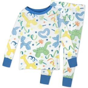 HonestBaby 2-Piece Pajamas Sleepwear PJs 100% Organic Cotton for Infant Baby and Toddler Boy