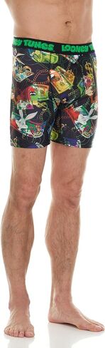 COCO BRANDS Looney Tunes Men's Boxer Briefs - No Fly, Anti-Chafing Stitching, Comfort Shaped/Cotton Lined Crotch in Kuwait