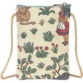 Signare Tapestry Mini Crossbody Phone Bag, Ladies Purse for Phone, Mobile Phone Bag, Phone Purse, Smart Phone Bag (Sakura)