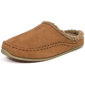 Deer Stags Unisex Nordic Fabric Slipper/Green/Black Plaid/Men's 7 US/Medium
