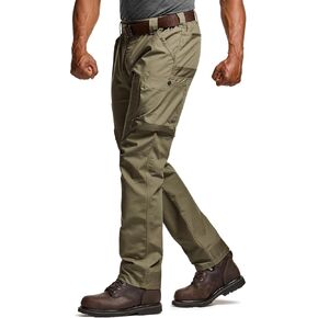 CQR Men's Ripstop Work Pants, Water Resistant Tactical Pants, Outdoor Utility Operator EDC Straight/Cargo Pants