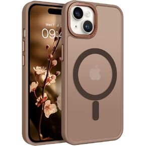 BENTOBEN Compatible with iPhone 15 Plus Case, Translucent Matte Slim Shockproof Magnetic Phone case [Compatible with MagSafe] Women Men Girl Boy Protective Cover for iPhone 15 Plus, Black