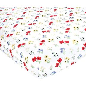 Hudson Baby Unisex Baby Cotton Fitted Crib Sheet, Wild Buffalo, One Size
