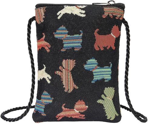 حقيبة هاتف صغيرة تمر بالجسم من Signare Tapestry، محفظة للسيدات للهاتف، حقيبة الهاتف المحمول، محفظة الهاتف، حقيبة الهاتف الذكي (ساكورا) in Kuwait