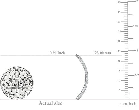 Dazzlingrock Collection Round White Diamond Small Curved Crawler Climber Cuff Earring (1Pc) (0.11 ctw, I-J Color, I2-I3 Clarity) | 925 Sterling Silver in Kuwait
