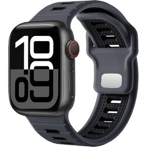 Odbeai Sport Bands Compatible with Apple Watch Ultra 2/Ultra Band,Compatible with Apple Watch Bands for Men 49mm 45mm 44mm 42mm,Silicone Loop Replacement Strap for iWatch Series 9 8 7 6 5 4 SE 3 2 1