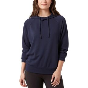 سترة بغطاء رأس للنساء من Eddie Bauer مع رباط من القماش الناعم مقاس مريح (أسود، XL) in Saudi Arabia