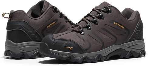 NORTIV 8 Men's Low Top Waterproof Hiking Shoes | Rubber Toe Cap, Slip-Resistant Outsole and Cushioned Comfort Provide Support for Hiking, Trekking and Outdoor Adventures in Kuwait