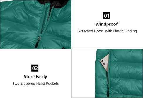 Mapamyumco Men’s Lightweight Puffer Vest with Hood, Water-Resistant Sleeveless Jacket for Hiking Ski in Kuwait