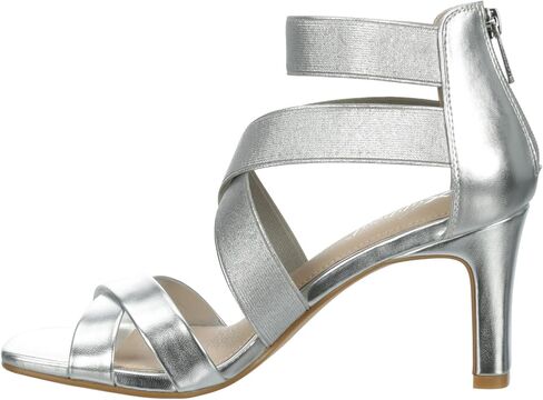 XAPPEAL Elline - Women's Zip-Up Elastic Ankle Strap Heel Open Toe Dress Sandal in Saudi Arabia