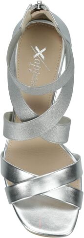 XAPPEAL Elline - Women's Zip-Up Elastic Ankle Strap Heel Open Toe Dress Sandal in Saudi Arabia