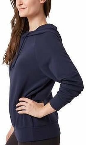 Eddie Bauer Women Hoodie with Drawstring Soft Fabric Relaxed Fit (Black, XL) in Saudi Arabia
