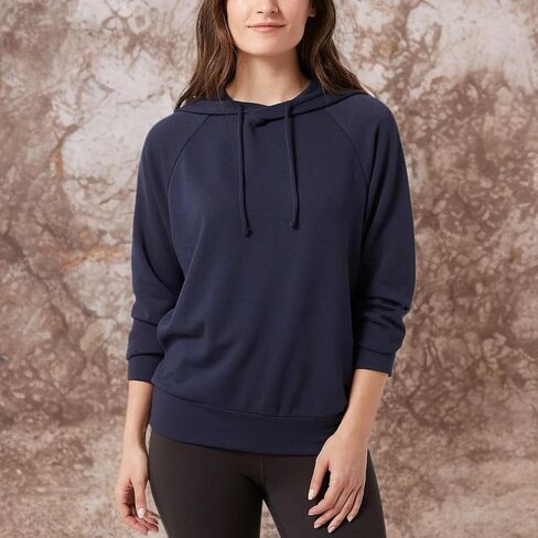 Eddie Bauer Women Hoodie with Drawstring Soft Fabric Relaxed Fit (Black, XL) in Saudi Arabia