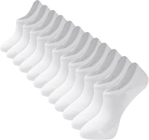 No Show Socks Men, Low Cut Ankle Socks for Men Invisible Cotton Socks for Loafer Non Slip Socks Size 9-11/10-13 in Saudi Arabia