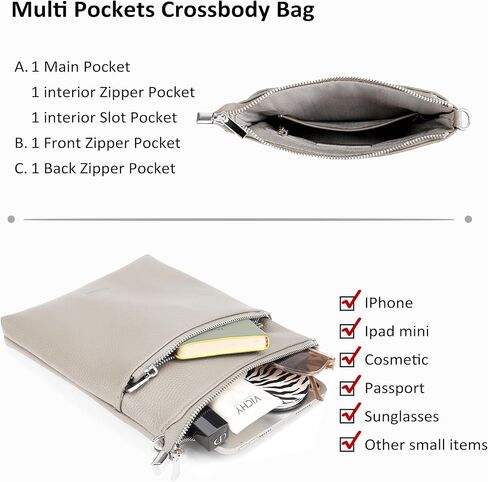 محفظة صغيرة من الجلد الطبيعي من befen للنساء للسفر وحقائب كروس خفيفة الوزن مع حزام كتف قابل للتعديل in Kuwait