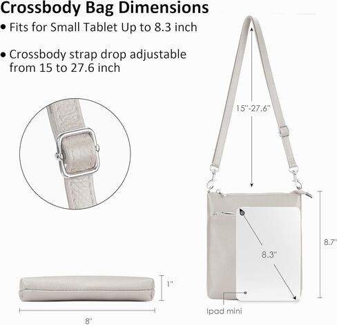 محفظة صغيرة من الجلد الطبيعي من befen للنساء للسفر وحقائب كروس خفيفة الوزن مع حزام كتف قابل للتعديل in Kuwait