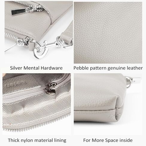 محفظة صغيرة من الجلد الطبيعي من befen للنساء للسفر وحقائب كروس خفيفة الوزن مع حزام كتف قابل للتعديل in Kuwait