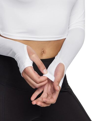 ATHLIO 2 Pack Women's Sports Compression Shirt, Cool Dry Fit Long Sleeve Workout Tops, Athletic Exercise Gym Yoga Shirts in Kuwait