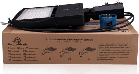 Next Gen IV 3CCT 150W Arm Direct Mount (DM) Black with Motion Sensor 100-277vac in Saudi Arabia