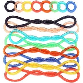 Special Supplies Chewy Jewelry Sensory Translucent Necklaces and Bracelets, 16 Pack, Soft and Flexible Silicone, Interactive Stress and Anxiety Relief for Kids, Supports ADD, ADHD, Autism