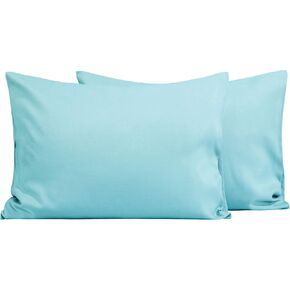 FLXXIE 2 Pack Microfiber Toddler Pillowcases, 14x20 Inches Fits Baby Pillow Sized 12x16, 13x18 or 14x20, Soft and Cozy Small Travel Pillow Covers with Envelope Closure, Navy | Soft & Comfortable Kids Pillow Covers, Easy to Insert and Remove, Fits 12 x 16, in Saudi Arabia