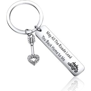 Truck Driver Keyring Daughter Keychain Son Gift Boyfriend Keychain Valentines Gift Girlfriend Gift Father Keychain Best Friend Keychain Dad Gift Bestie Gift Mom Gifts Husband Gift (Trucker Keyring)
