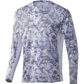 HUK mens Icon X Camo Long Sleeve Shirt |Performance Fishing Shirt Shirt