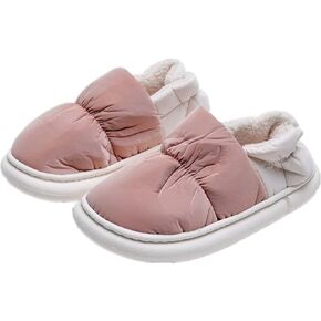 شباشب STRSTAR للنساء، شباشب نسائية غامضة من إسفنج الذاكرة، شباشب مقاومة للماء لغرفة النوم في المنزل للنساء، شبشب داخلي وخارجي مضاد للانزلاق باللون الوردي in Kuwait