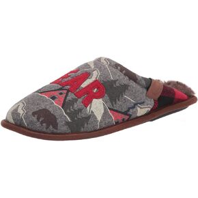 Women's Alpine Print Family Mood Bear Scuff Slipper