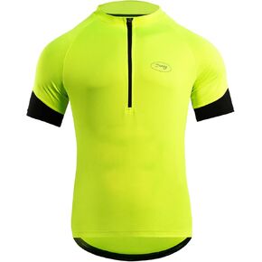 Men's Cycling Jersey Short Sleeve Bike Shirt Road Biking Shirts with Pockets, Breathable, Quick Dry in Kuwait