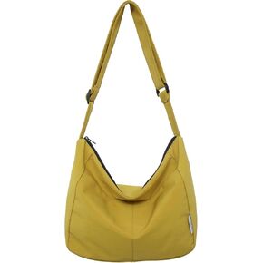 Blostirno المرأة العصرية حقيبة كتف عادية نايلون سعة كبيرة حقيبة يد كروس الرجال عادي محفظة هوبو حمل حقيبة in Kuwait