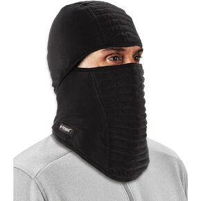 Ergodyne Standard Insulated Balaclava Face Mask 3-Layer, Black, One Size