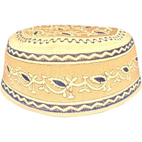 Kufi Men's Unisex Skull Cap Women's Designer Solid Hat with Hand Embroidery Kufi Caps Knitted Beanie Summer Headwear