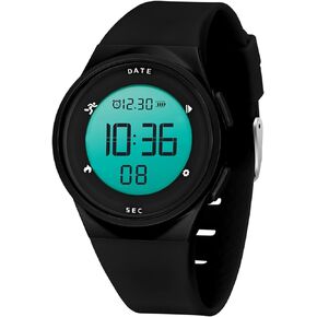L LAVAREDO Watches for Women, Digital Watch Womens, Fitness Tracker, Pedometer for Walking, Non-Bluetooth Step Tracker Watch for Women, Multifunctional Sports Mens Wrist Watch